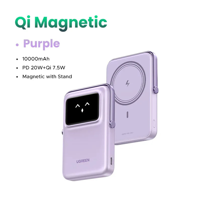 UGREEN Uno 20W Qi2 10000mAh Power Bank Magnetic Portable Wireless Fast Charging PowerBank for MagSafe for iPhone 16 Pro Max - Buyme24seven