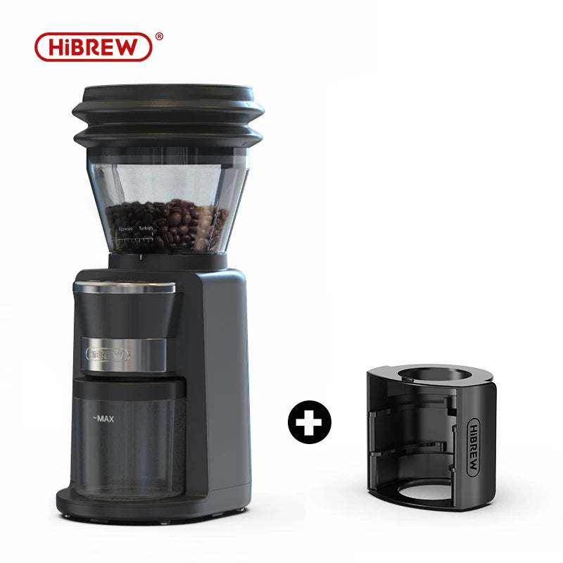 HiBREW Automatic Burr Mill Electric Coffee Grinder with 31 Gears for Espresso American Coffee Pour Over Visual Bean Storage G3 - Buyme24seven