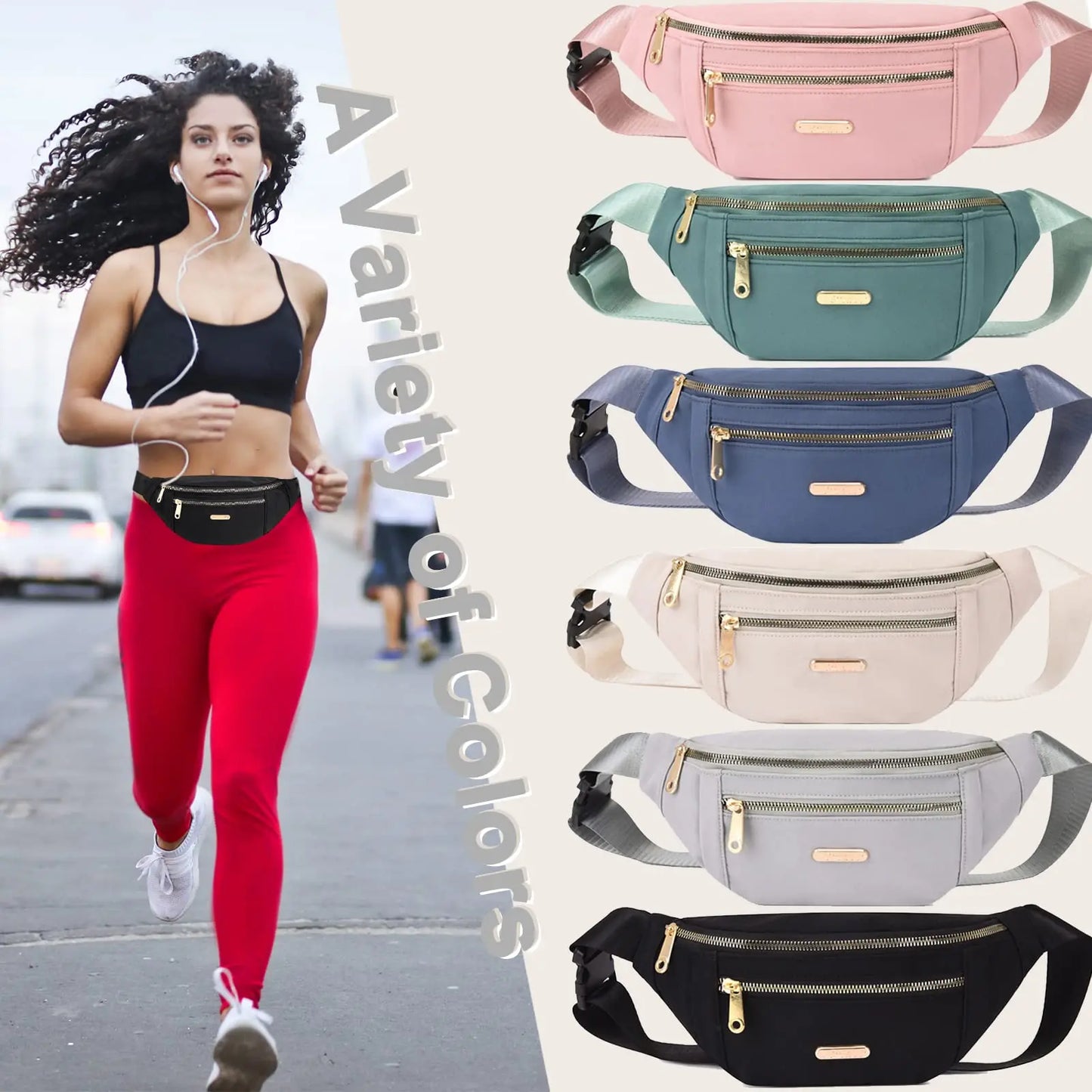 Fashion Fanny Pack: Lightweight Waist & Crossbody Bag for Travel