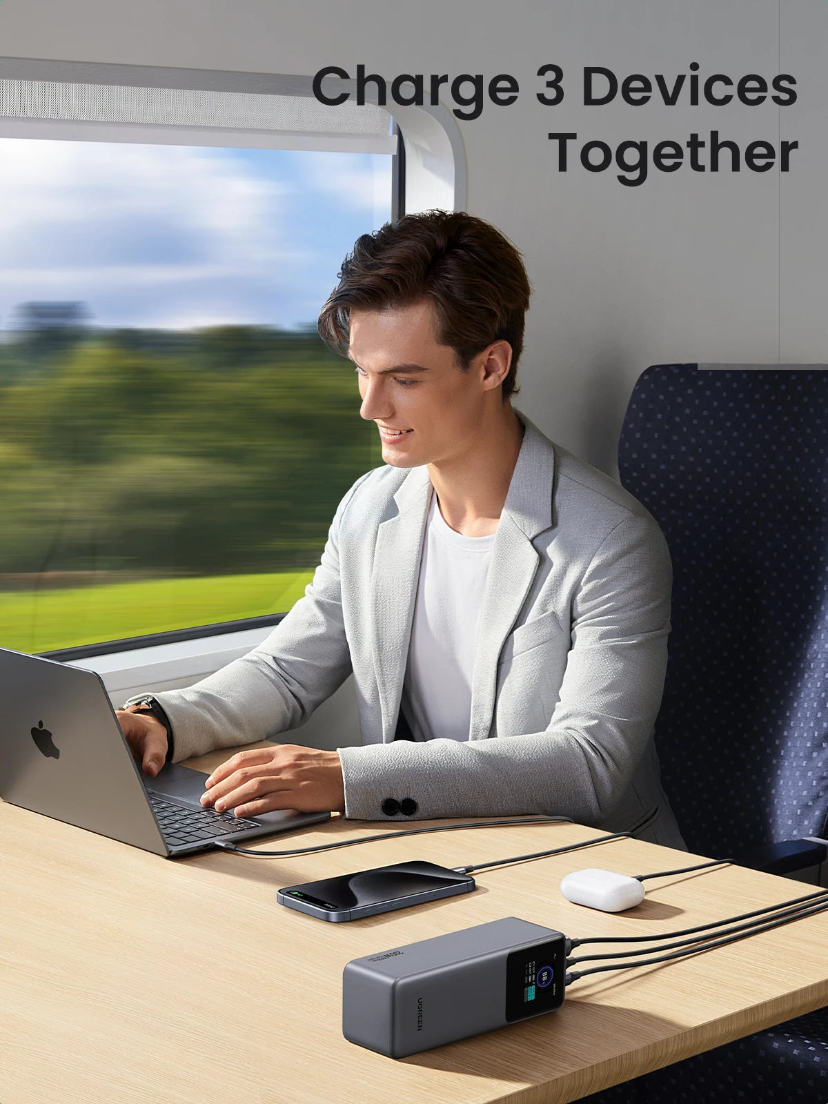 UGREEN Nexode 200W 25000mAh Power Bank Portable PD External Battery PowerBank for Macbook Pro for iPad Fast Charge Power Station - Buyme24seven