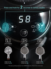 HiBREW Automatic Burr Mill Electric Coffee Grinder with 31 Gears for Espresso American Coffee Pour Over Visual Bean Storage G3 - Buyme24seven