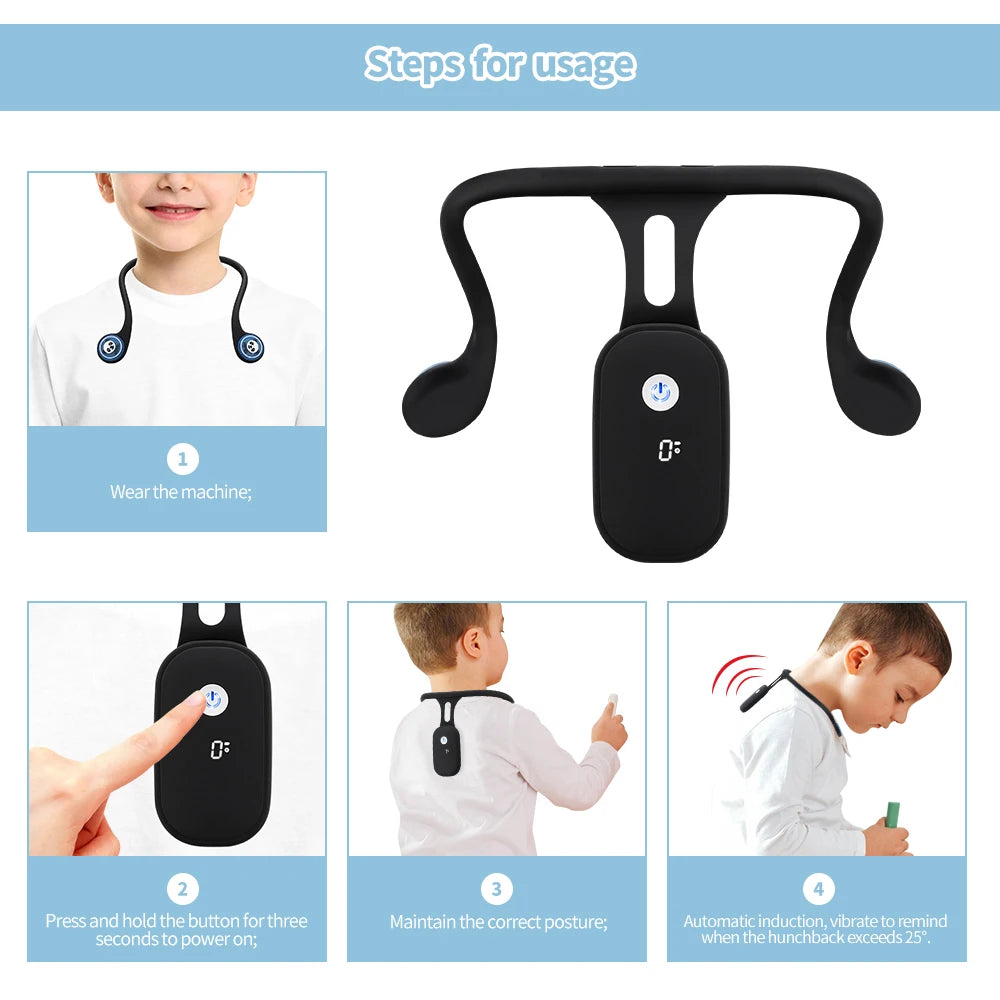 Smart Posture Correction Device Posture Training device Corrector Adult Child Intelligent Posture Corrector Realtime Monitoring - Buyme24seven