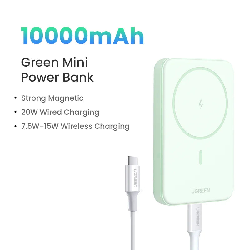 UGREEN PD20W Power Bank Magnetic 10000mAh Portable Wireless Fast Charging PowerBank for Magsafe for iPhone 15 Pro Max 16 Pro - Buyme24seven