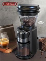 HiBREW Automatic Burr Mill Electric Coffee Grinder with 31 Gears for Espresso American Coffee Pour Over Visual Bean Storage G3 - Buyme24seven