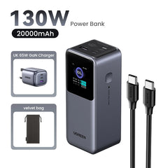 UGREEN Nexode 200W 25000mAh Power Bank Portable PD External Battery PowerBank for Macbook Pro for iPad Fast Charge Power Station - Buyme24seven