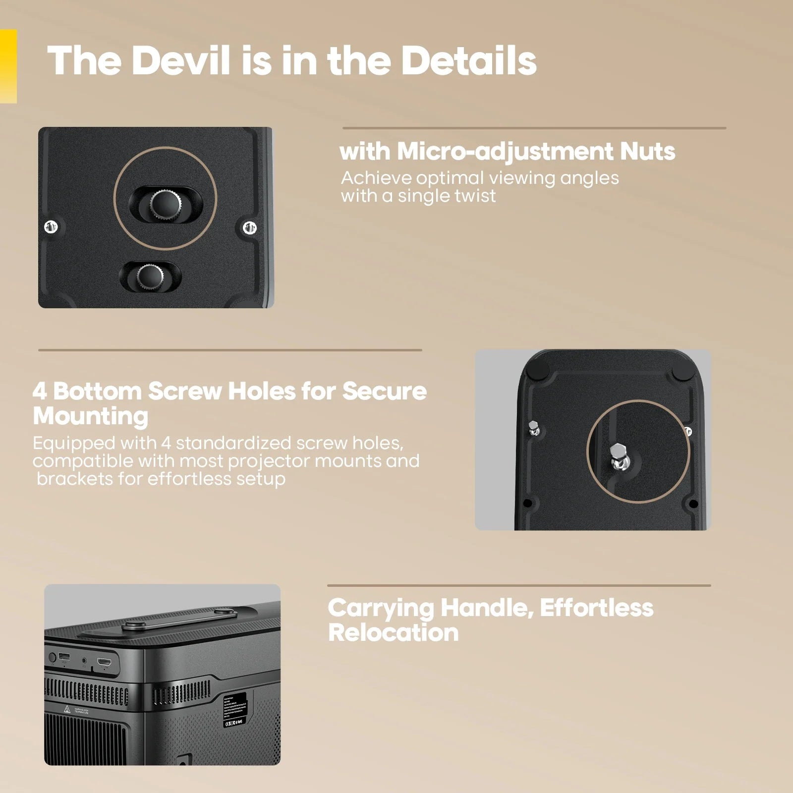 Magcubic HY450C 900ANSI Auto Focus Projector 8K 1080P Ultra Short Throw Allwinner H716 BT5.4 Auto Offset Home Theater Voice - Buyme24seven