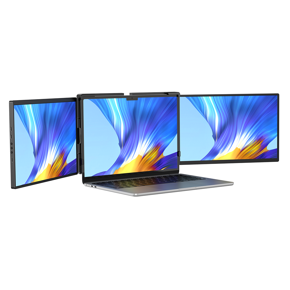 UStation Z 14 - Tri Screen Laptop Monitor Extender Triple Display Portable Workstation - Buyme24seven