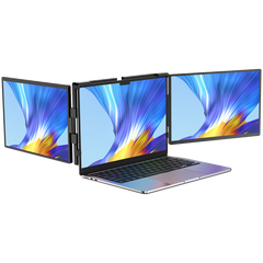 UStation Z 14 - Tri Screen Laptop Monitor Extender Triple Display Portable Workstation - Buyme24seven