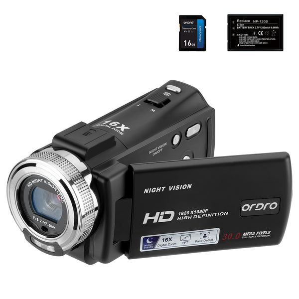 ORDRO  HDV-V12  Video  Camera Camcorder  Gift  for Kids - Buyme24seven