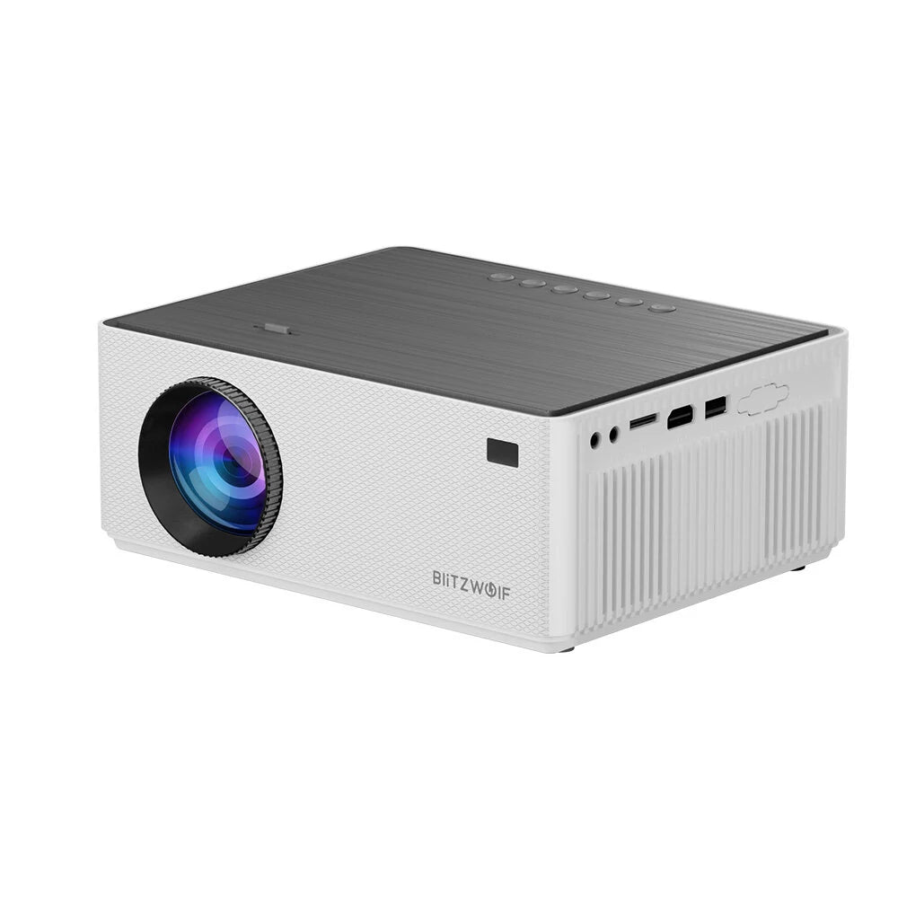 BlitzWolf® BW-V8 FHD Projector – 480 ANSI Lumens, Android 11.0, 4K Decoding, 4D Keystone, Dual 5G WiFi, Digital Zoom, Portable Home Theater – Only Projector - Buyme24seven