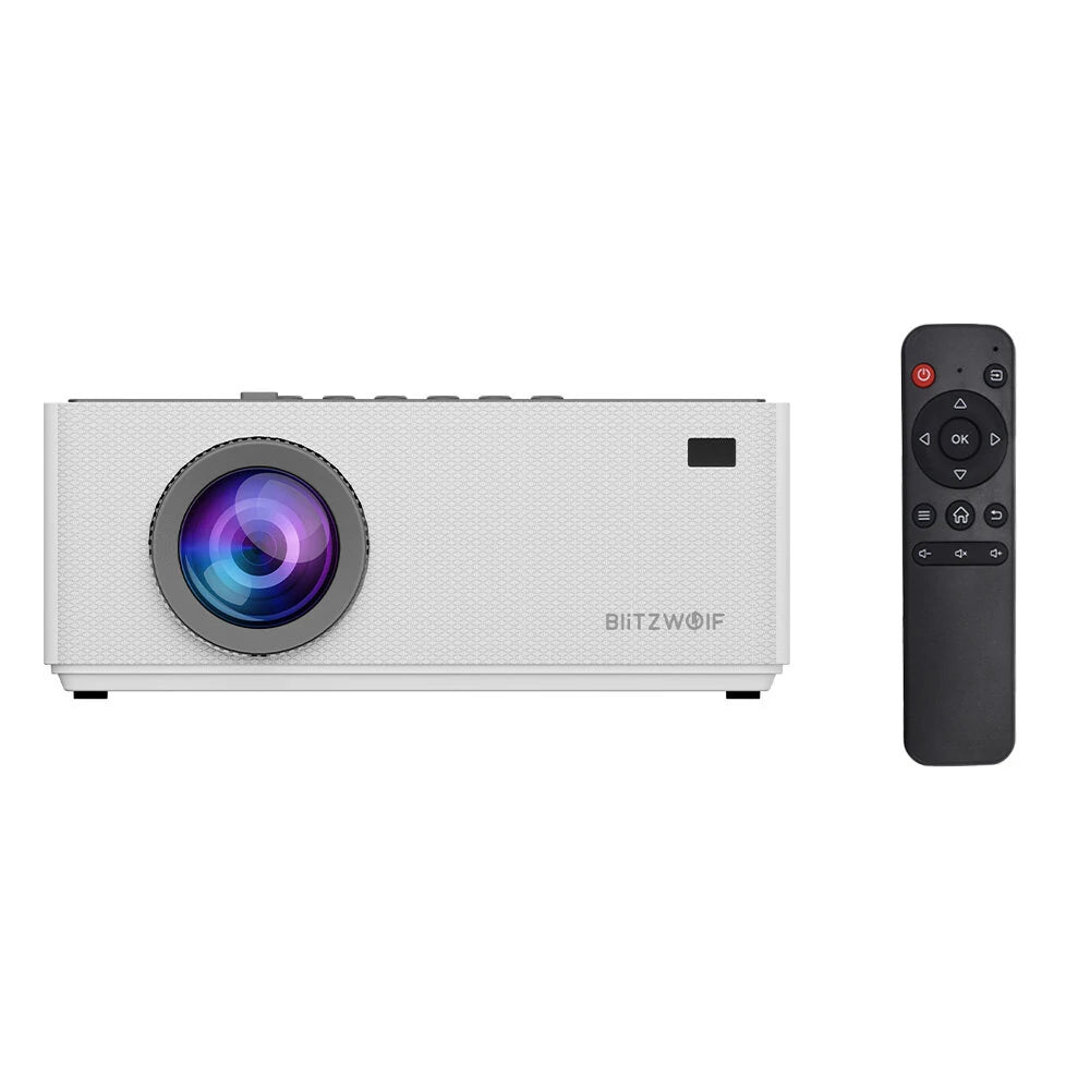 BlitzWolf® BW-V8 FHD Projector – 480 ANSI Lumens, Android 11.0, 4K Decoding, 4D Keystone, Dual 5G WiFi, Digital Zoom, Portable Home Theater – Only Projector - Buyme24seven