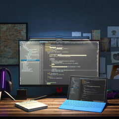 BlitzWolf® BW-CML2 RGB Gaming Monitor Light Bar – Dual Light Source, Adjustable Brightness & Color Temperature, USB Touch Control - Buyme24seven