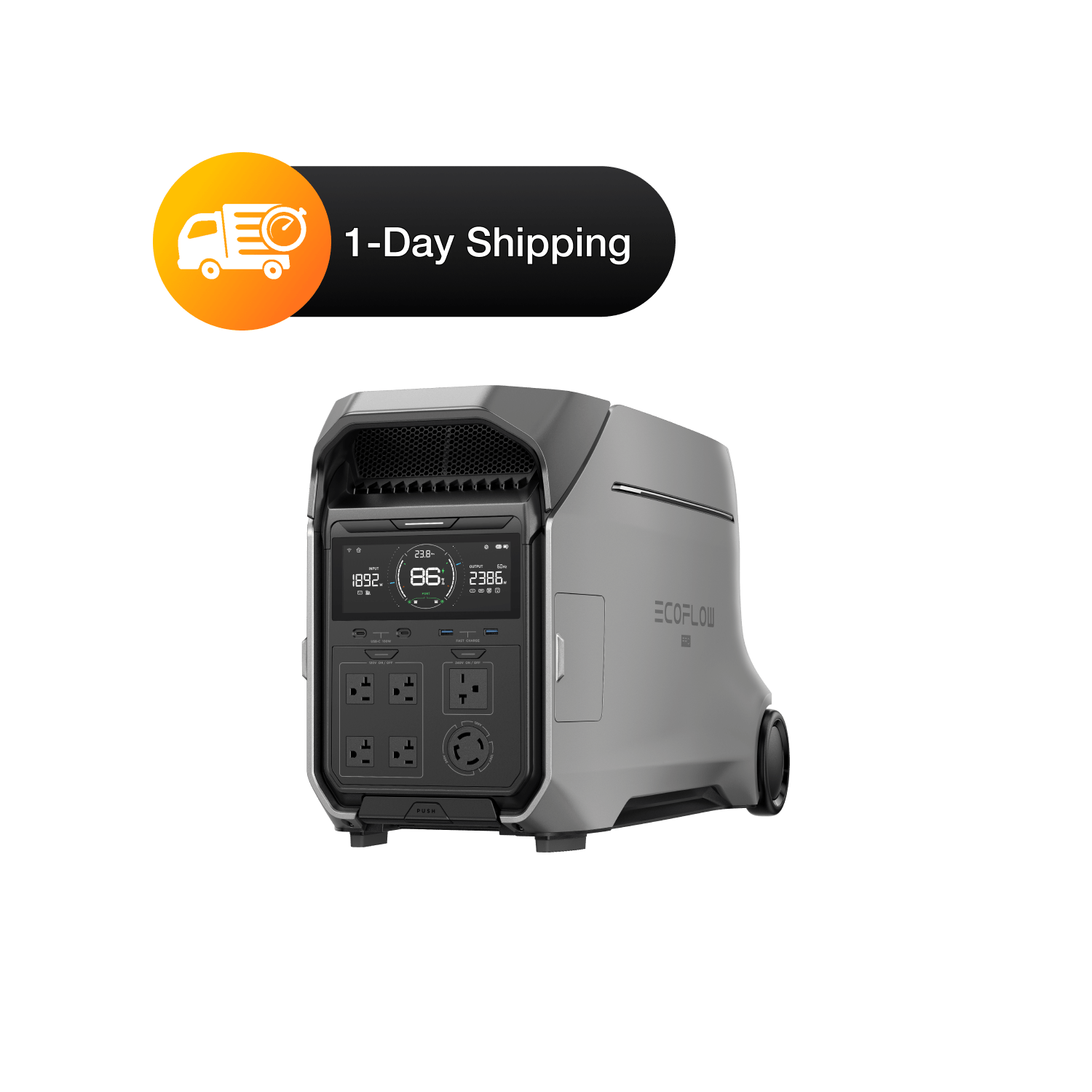 EcoFlow DELTA Pro 3 – Expandable Home Backup Power Station with 120V/240V Dual Output & 4000W Capacity - Buyme24seven