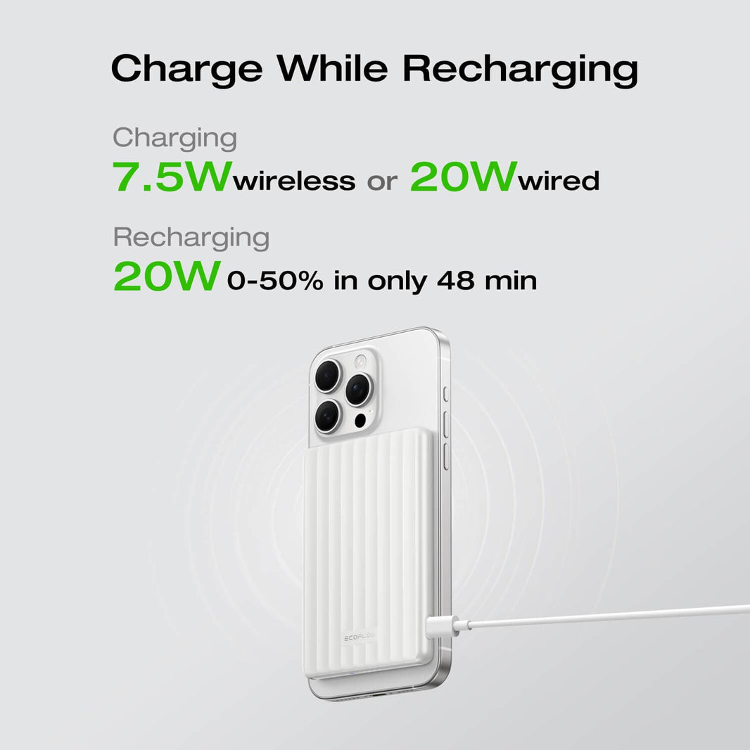 EcoFlow RAPID Mag Power Bank (5,000mAh, 7.5W, Magnetic Charging) - Buyme24seven
