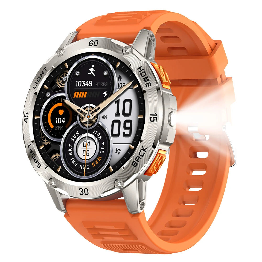 BlitzWolf® BW-AT7 Smart Watch – 1.53" Display, Bluetooth Calling, Health Monitoring, Multi-Sport Modes, IP68 Waterproof – Black - Buyme24seven