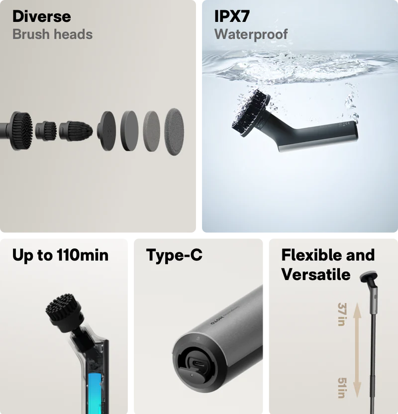 HOTO Electric Spin Scrubber - Buyme24seven